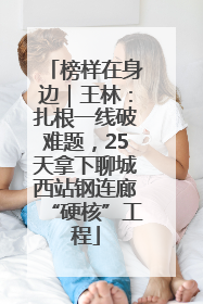 榜样在身边｜王林：扎根一线破难题，25天拿下聊城西站钢连廊“硬核”工程