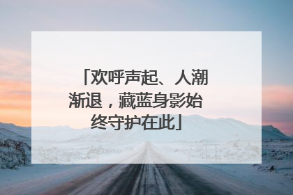 欢呼声起、人潮渐退，藏蓝身影始终守护在此