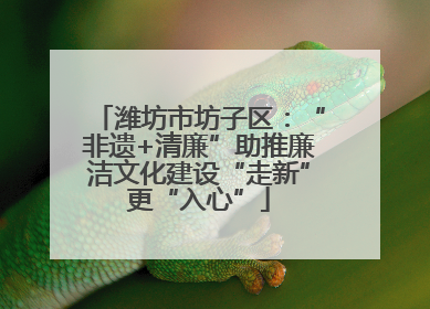 潍坊市坊子区：“非遗+清廉”助推廉洁文化建设“走新”更“入心”