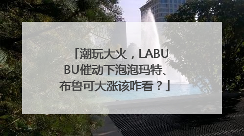 潮玩大火，LABUBU催动下泡泡玛特、布鲁可大涨该咋看？