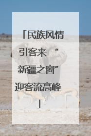 民族风情引客来 “新疆之窗”迎客流高峰