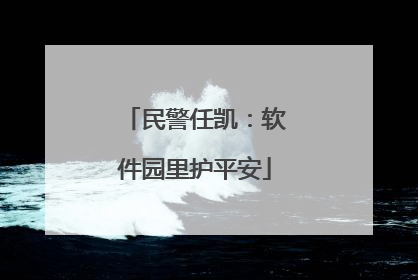 民警任凯：软件园里护平安