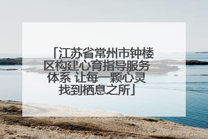 江苏省常州市钟楼区构建心育指导服务体系 让每一颗心灵找到栖息之所
