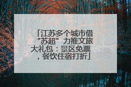 江苏多个城市借“苏超”力推文旅大礼包：景区免票，餐饮住宿打折