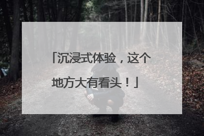 沉浸式体验，这个地方大有看头！