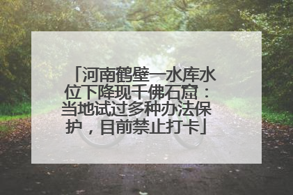 河南鹤壁一水库水位下降现千佛石窟：当地试过多种办法保护，目前禁止打卡