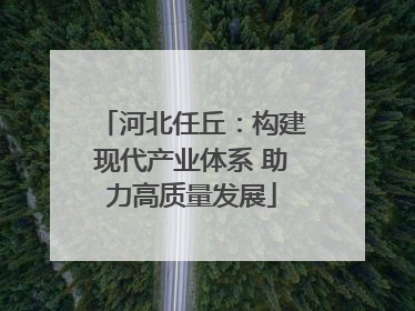 河北任丘：构建现代产业体系 助力高质量发展