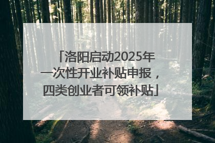 洛阳启动2025年一次性开业补贴申报，四类创业者可领补贴