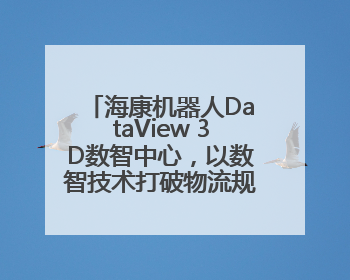 海康机器人DataView 3D数智中心，以数智技术打破物流规划边界