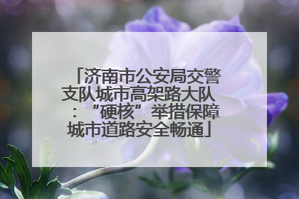 济南市公安局交警支队城市高架路大队：“硬核”举措保障城市道路安全畅通