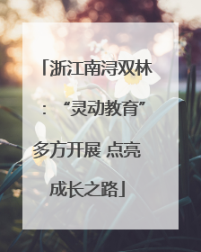 浙江南浔双林：“灵动教育”多方开展 点亮成长之路