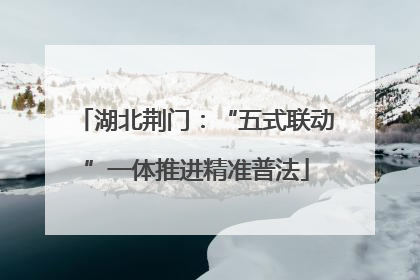 湖北荆门：“五式联动”一体推进精准普法