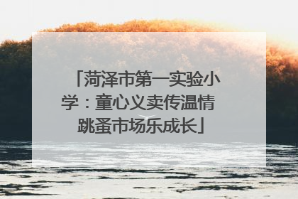 菏泽市第一实验小学：童心义卖传温情 跳蚤市场乐成长