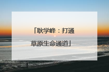 耿学峰：打通草原生命通道