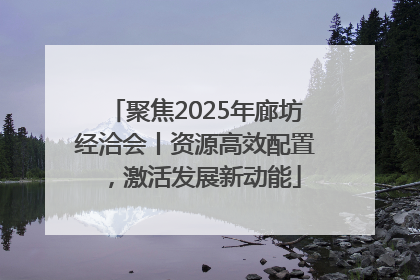 聚焦2025年廊坊经洽会丨资源高效配置，激活发展新动能