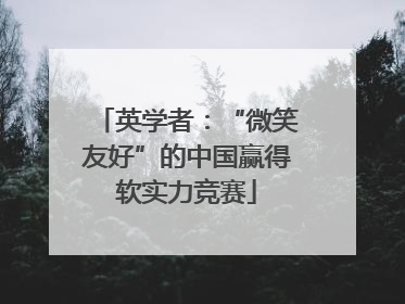 英学者：“微笑友好”的中国赢得软实力竞赛