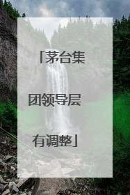 茅台集团领导层有调整