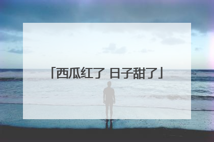 西瓜红了 日子甜了