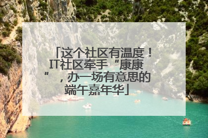 这个社区有温度！IT社区牵手“康康”，办一场有意思的端午嘉年华