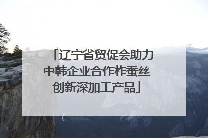 辽宁省贸促会助力中韩企业合作柞蚕丝创新深加工产品