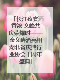 长江夜宴酒香浓 文峰共庆荣耀时——金文峰酒亮相湖北省庆典行业协会十周年盛典
