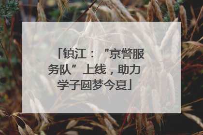 镇江：“京警服务队”上线，助力学子圆梦今夏