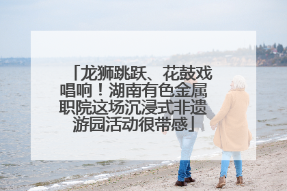 龙狮跳跃、花鼓戏唱响！湖南有色金属职院这场沉浸式非遗游园活动很带感