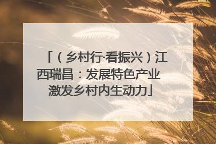 （乡村行·看振兴）江西瑞昌：发展特色产业 激发乡村内生动力