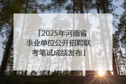 2025年河南省事业单位公开招聘联考笔试成绩发布