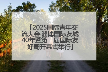 2025国际青年交流大会·淄博国际友城40年暨第二届国际友好周开幕式举行