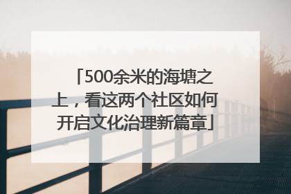 500余米的海塘之上，看这两个社区如何开启文化治理新篇章